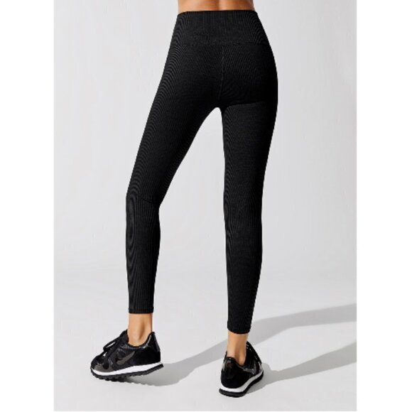 💕CARBON 38💕 Ribbed 7/8 Legging ~ Black - Picture 5 of 13